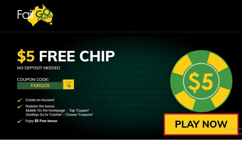 Fair go casino free chips