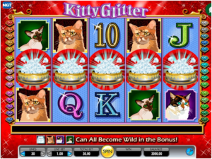 Kitty Glitter pokies- scatter and the wild