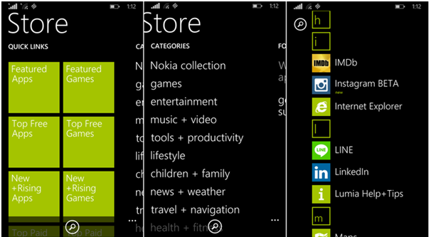 Nokia Windows Store