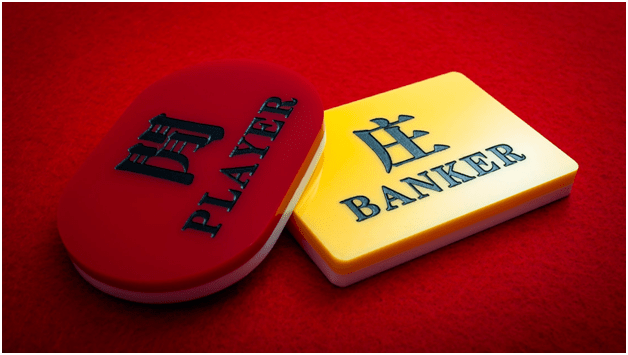 Player and Banker at Baccarat Game