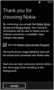 Thankyou for choosing Nokia
