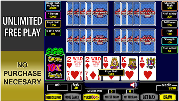 Video poker or live poker