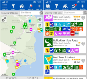 Wikimap App screenshots