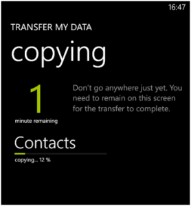 copying data